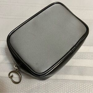 Oscar de la Renta Small Travel Purse Size Vinyl Cosmetics Zippered Bag - EUC